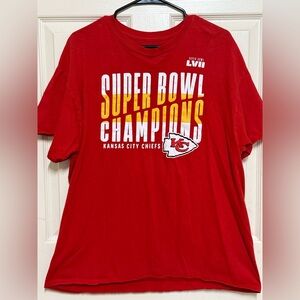 Kansas City Chiefs Super Bowl Champions LVII Red T-Shirt